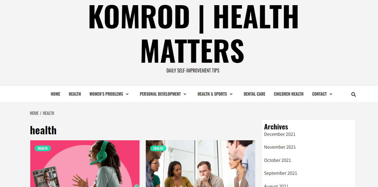 komrod.com for Health niche